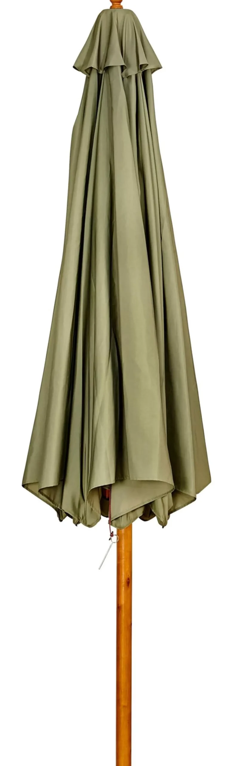 Wood Parasol Sin Pie Verde